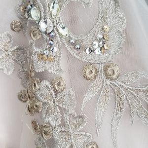 Jovani champagne coleredsize 2 cocktail dress